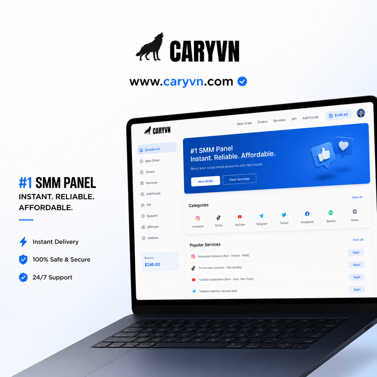 Caryvn SMM Platform